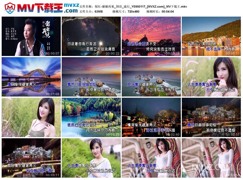 倪红-谢谢再见_国语_流行_YE600117